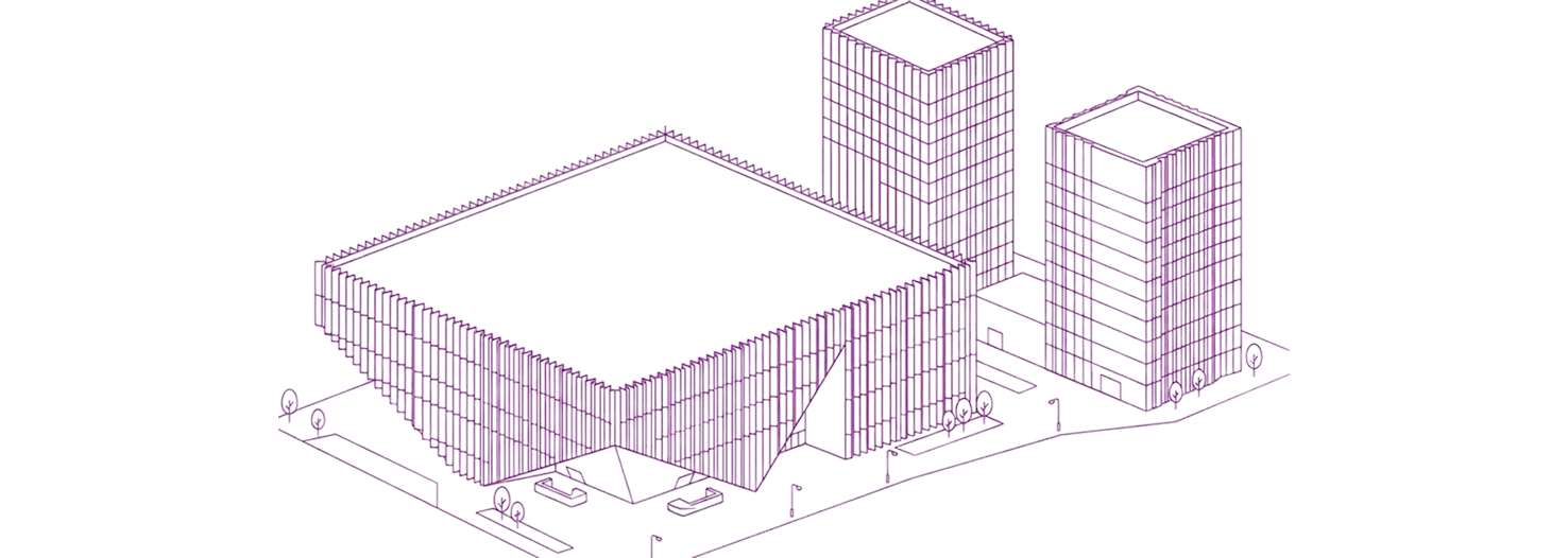Illustration of Beijing Tencent Towers